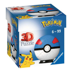 Ravensburger - Puzzle 3D Ball 54 p - Super Ball - Pokémon