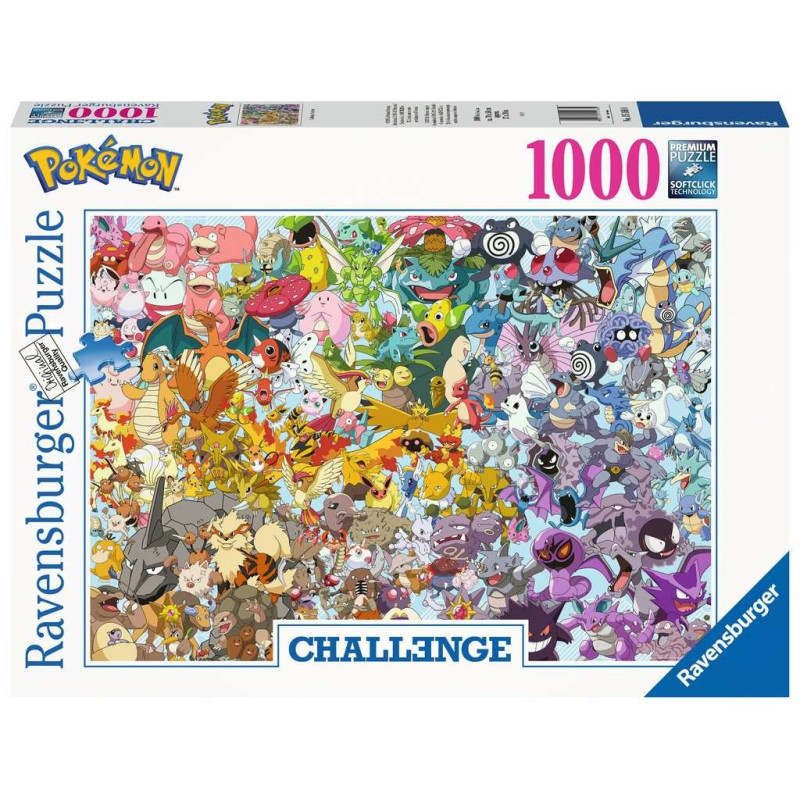 Ravensburger - Puzzle 1000 p - Pokemon - Challenge Puzzle