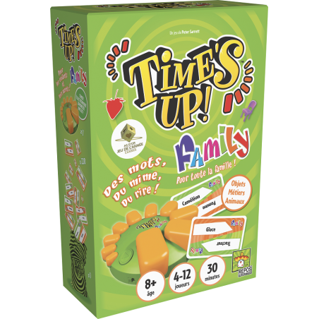 version française jeu : Time's Up! : Family GMS (Version Verte) éditeur : Repos Production version française jeu : Time's Up! : Family GMS (Version Verte) éditeur : Repos Production