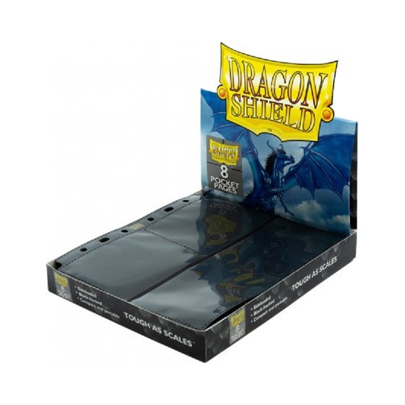 Marque : Dragon Shield 8-Pocket pages - Clear (50 Pages) Conçu pour les cartes de taille standard Side loading