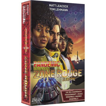 jeu : Pandemic Zone Rouge : Europe éditeur : Z-Man Games version française
