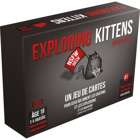 jeu : Exploding Kittens : Edition NSFW (18+) éditeur : Exploding Kittens version française jeu : Exploding Kittens : Edition NSFW (18+) éditeur : Exploding Kittens version française