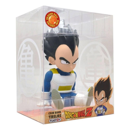 License : Dragon Ball Produit : tirelire PVC Vegeta 14 cm Marque : Plastoy License : Dragon Ball Produit : tirelire PVC Vegeta 14 cm Marque : Plastoy