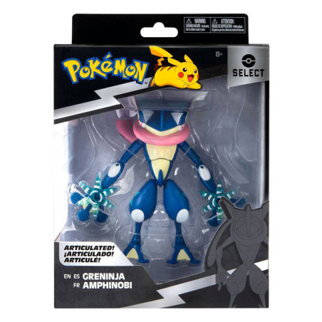 License : Pokémon Produit : 25e anniversaire figurine Select Amphinobi 15 cm Marque : Boti License : Pokémon Produit : 25e anniversaire figurine Select Amphinobi 15 cm Marque : Boti