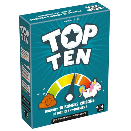 jeu : Top Ten éditeur : Cocktail Games version française jeu : Top Ten éditeur : Cocktail Games version française