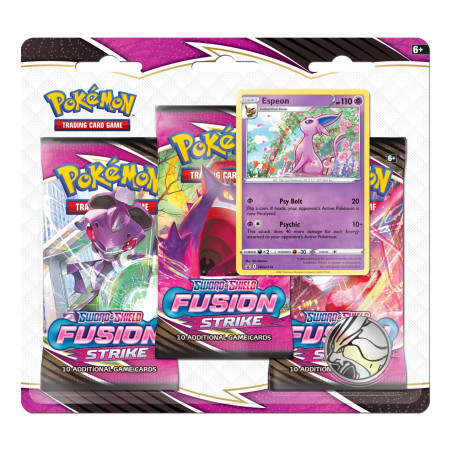 Pokémon - Fusion Strike (EB08) - Blister 3 boosters ENG éditeur : Pokémon Company International version anglaise Pokémon - Fusion Strike (EB08) - Blister 3 boosters ENG éditeur : Pokémon Company International version anglaise