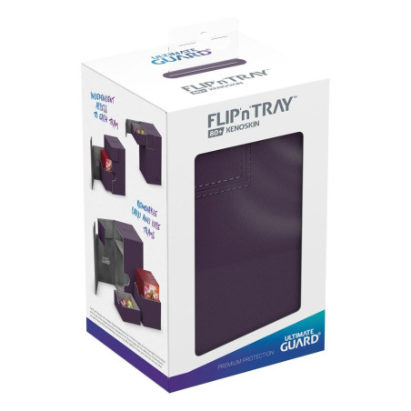 produit : boîte pour cartes Flip n Tray Deck Case 80+ taille standard XenoSkin Violet marque : Ultimate Guard produit : boîte pour cartes Flip n Tray Deck Case 80+ taille standard XenoSkin Violet marque : Ultimate Guard