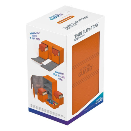 produit : boîte pour cartes Twin Flip n Tray Deck Case 160+ taille standard XenoSkin Orange marque : Ultimate Guard produit : boîte pour cartes Twin Flip n Tray Deck Case 160+ taille standard XenoSkin Orange marque : Ultimate Guard