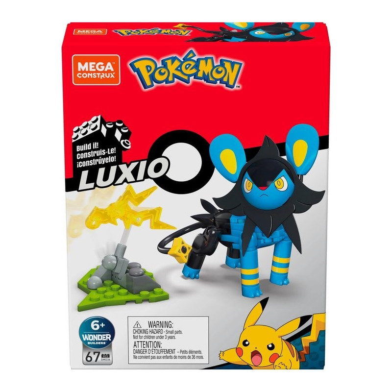 licence : Pokémon produit : Luxio marque : Mega Construx Mattel à partir de 7ans