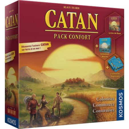 jeu : Catan - Pack Confort éditeur : Kosmos version française jeu : Catan - Pack Confort éditeur : Kosmos version française