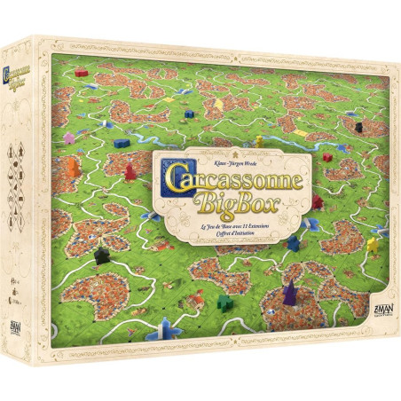 jeu : Carcassonne - Big Box éditeur : Zman Games version française jeu : Carcassonne - Big Box éditeur : Zman Games version française