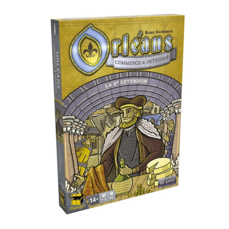 jeu : Orléans - Ext. Commerce & Intrigue éditeur : Matagot version française jeu : Orléans - Ext. Commerce & Intrigue éditeur : Matagot version française