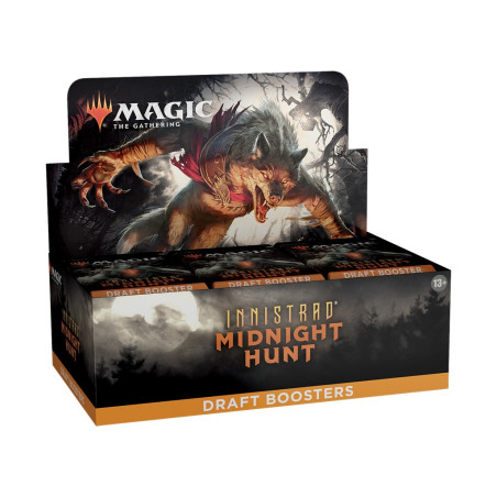 MTG - Innistrad: Midnight Hunt Draft Booster Display (36 Packs) - ENG TCG : Magic: The Gathering MTG - Innistrad: Midnight Hunt Draft Booster Display (36 Packs) - ENG TCG : Magic: The Gathering