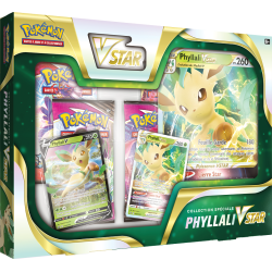 Pokémon produit : Coffret Phyllali V-Star FR éditeur : Pokémon Company International version française