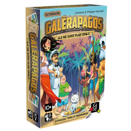 jeu : Galerapagos - extension : Tribu et Personnages éditeur : Gigamic version française jeu : Galerapagos - extension : Tribu et Personnages éditeur : Gigamic version française