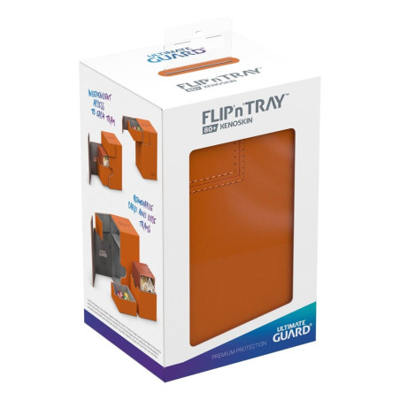 produit : boîte pour cartes Flip n Tray Deck Case 80+ taille standard XenoSkin Orange marque : Ultimate Guard produit : boîte pour cartes Flip n Tray Deck Case 80+ taille standard XenoSkin Orange marque : Ultimate Guard