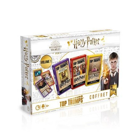 jeu : Top Trumps - Coffret 3 en 1 Harry Potter Volume 1 éditeur : Winning Moves version française