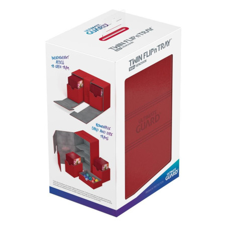 produit : boîte pour cartes Twin Flip n Tray Deck Case 160+ taille standard XenoSkin Rouge marque : Ultimate Guard produit : boîte pour cartes Twin Flip n Tray Deck Case 160+ taille standard XenoSkin Rouge marque : Ultimate Guard