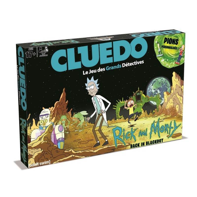 jeu : Cluedo Rick & Morty éditeur : Winning Moves version française