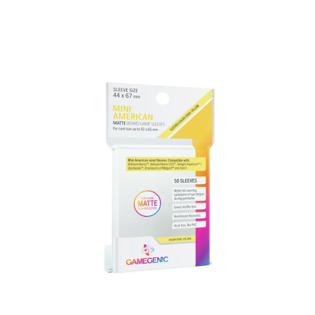 GM - Mini US Sleeves Matte 44X67 Yellow