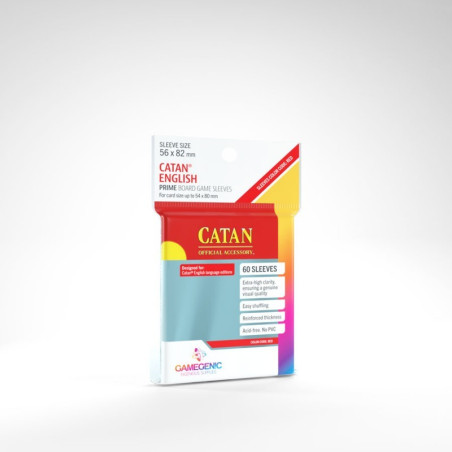 GM - CATAN SLEEVES PRIME 56X82 Red