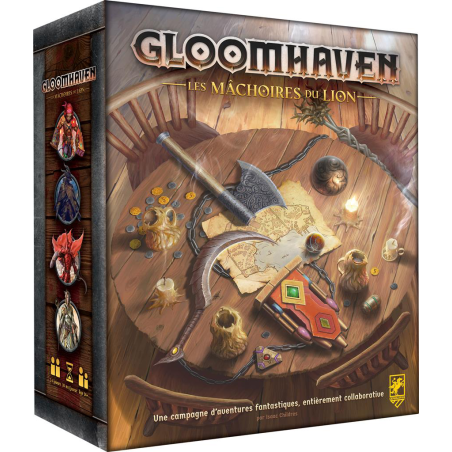 jeu : Gloomhaven - Les Mâchoires du Lion éditeur : Cephalofair Games version française jeu : Gloomhaven - Les Mâchoires du Lion éditeur : Cephalofair Games version française