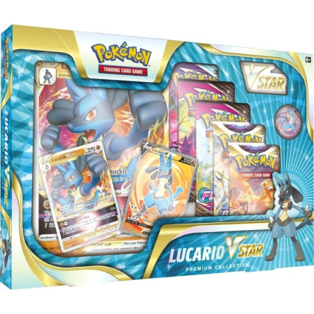 jcc / tcg : Pokémon produit : Coffret Lucario VStar Premium FR éditeur : Pokémon Company International version française jcc / tcg : Pokémon produit : Coffret Lucario VStar Premium FR éditeur : Pokémon Company International version française